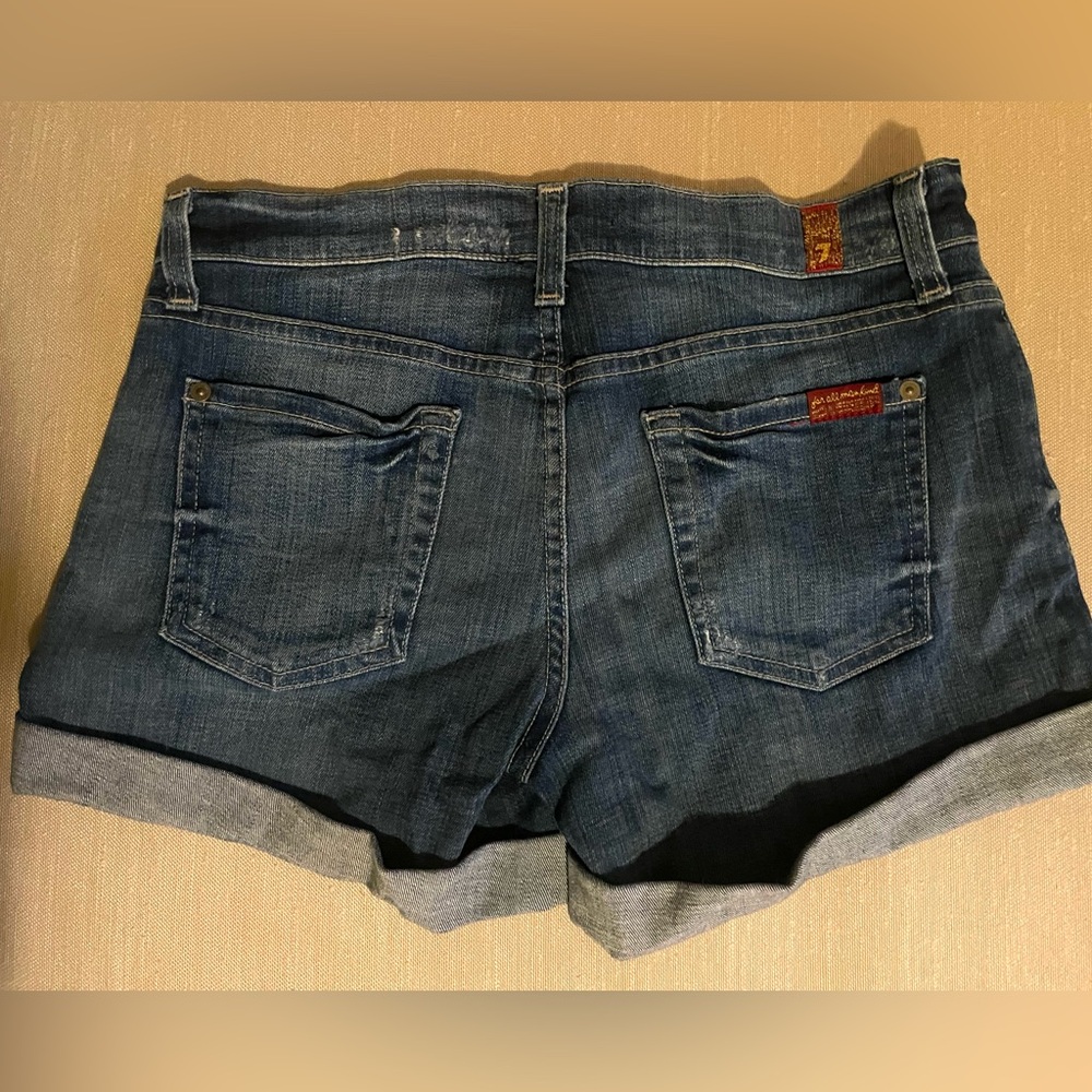 7 for all mankind denim shorts size 26